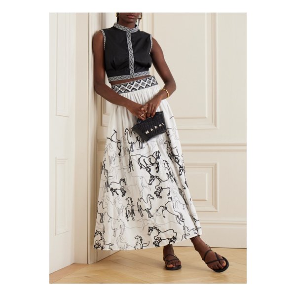 엠포리오 시레누세 네바다 크롭 자수 코튼 혼방 포플린 베스트 블랙 1647597333917420