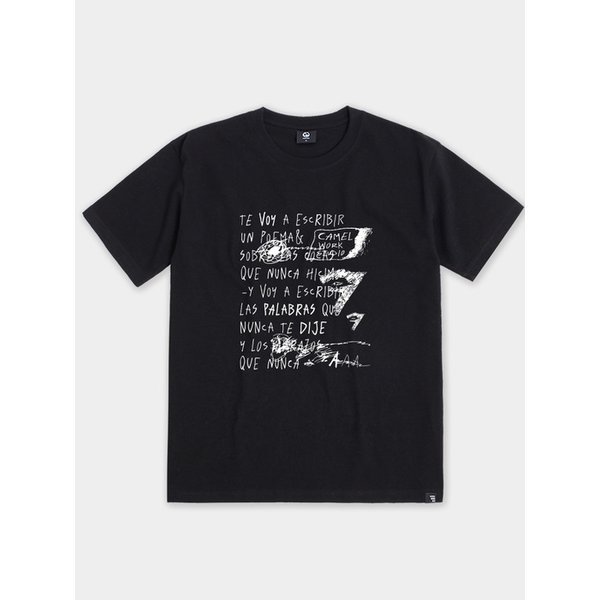 두들 77 반팔티셔츠(블랙)
