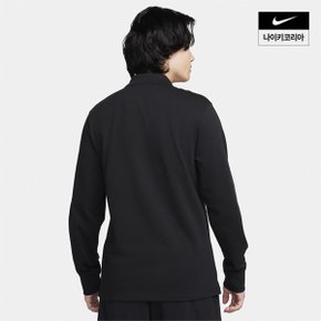 맨즈 나이키 클럽 긴팔 니트 폴로 NIKE FQ3418-010