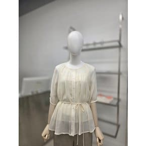 [부산점] 뒷판 스모킹 반팔 블라우스 A262PWB406