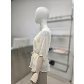 [부산점] 뒷판 스모킹 반팔 블라우스 A262PWB406