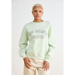 5141924 New Balance GRAPHIC CREW - Sweatshirt natural mint