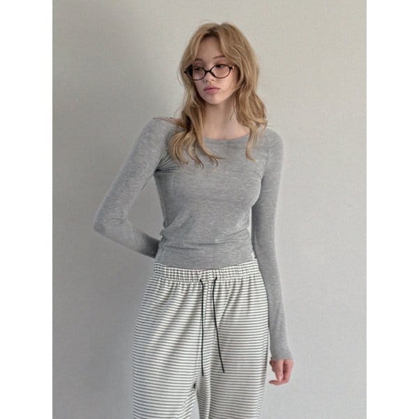 러핏 기모 나그랑 긴팔 티셔츠