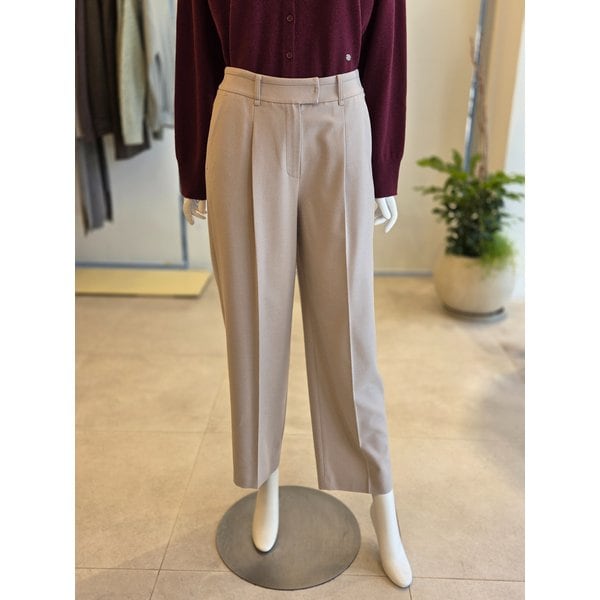 [여주점] [더 아이잗] 여성 울 블렌드 투 턱 와이드핏 슬랙스 팬츠(IRAA0SL041)