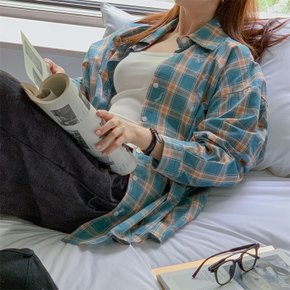 브렌포드 페인팅 체크 셔츠_F2321