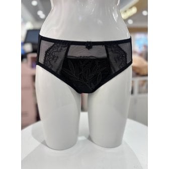 비너스 [여주점] 오르화 쉬폰레이스 홑겹 브라 세트 헴팬티 [OPT7863H] BK