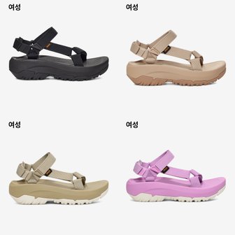 테바 2024 S/S 신상품 TEVA 여성용 키높이 쿠션 샌들 허리케인 XLT2 엠프솔 STVF2411270-BLK 4종 택1