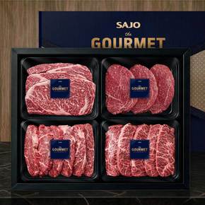 국내산 한우 1등급 명품 한우 1호 vip 선물세트 등심·안심·채끝·부채살 1.6kg