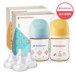 모유실감 3세대 PPSU 젖병 헤리티지 트윈팩 160mlx2개 +3세대 젖꼭지(4입)