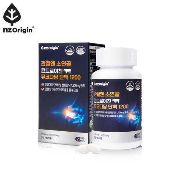 관절엔 소연골 콘드로이친 뮤코다당단백 1200(60정) x1통 (총 60정/1일 2정/1개월분)
