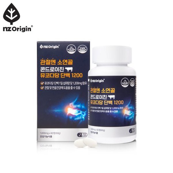 관절엔 소연골 콘드로이친 뮤코다당단백 1200(60정) x1통 (총 60정/1일 2정/1개월분)