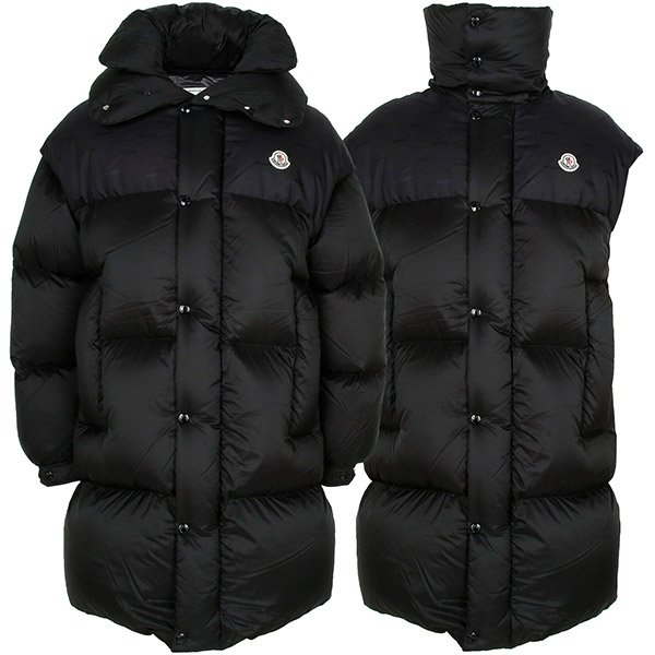 [부산점] 몽클레어 블랙 베로네 디테처블 구스 롱 다운 자켓 VERONE 1A00212 5985T 999