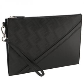 [펜디] 가방 맨즈 CLUTCH FF LOGO DIAGONAL 클러치 백 NERO+PALLADIO 7N0110-AP1T-F0GXN []