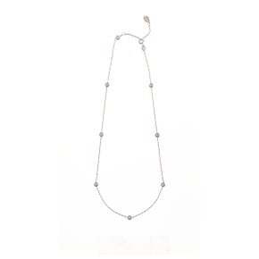 디아만테 다이아8 화이트 목걸이, Diamante 8 Diamond White Necklace, 18k white gold & dia