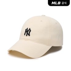 [코리아공식][문가영 착용] 루키 언스트럭쳐 볼캡 NY (Ivory)