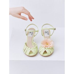 Sunny Multi Strap Sandals - Lime Mint