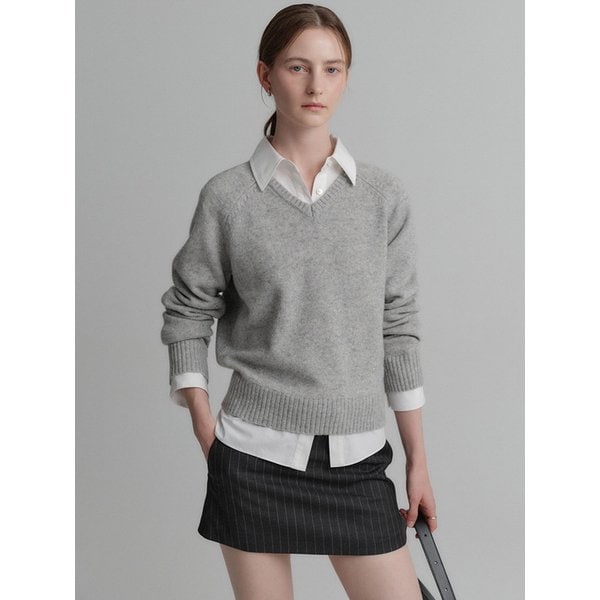 오라 캐시미어 브이넥 니트 / ORA CASHMERE V NECK KNIT_5colors