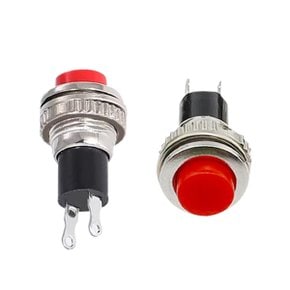 원형 푸쉬 스위치 ON 누름 버튼 리턴 레드 10mm 벨톤 SPS012