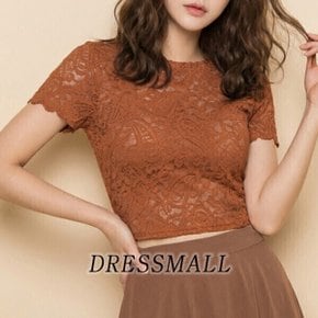 테레스탑 라인댄스복 레이스 여성 상의탑 여자 반팔티