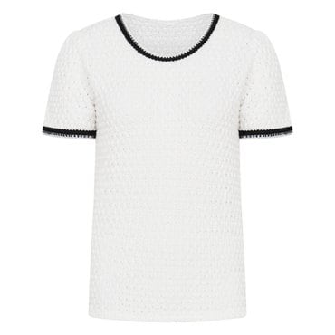 LINE [라인][BYLYNN]배색 라운드넥 티셔츠 NGTSOH9900