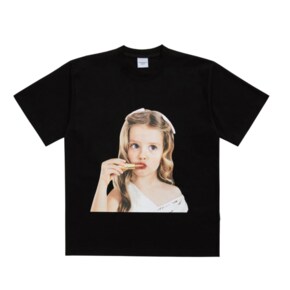 BABY FACE SHORT SLEEVE T-SHIRT BLACK LIP STICK 립스틱