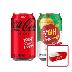 코카콜라 제로 350ml 24입 + 갈배사이다 제로 355ml 24입
