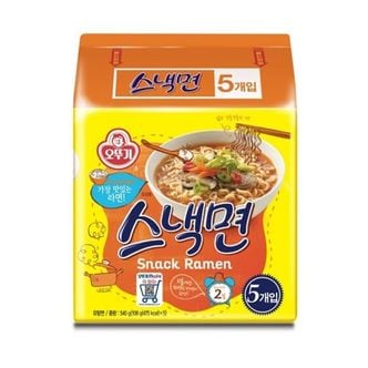 제이큐 가공식품 봉지라면 오뚜기 스낵면봉지5입 X ( 2매입 )