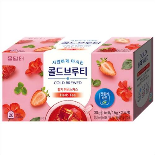 [담터] 담터 콜드브루티 딸기 히비스커스 20T, 4개(1)