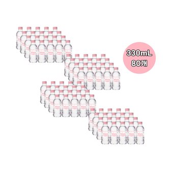  아워홈 지리산수 핑크 에디션 330ml 80개