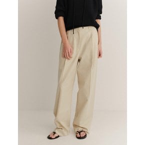 Brenda Pintuck Slacks (Light Beige)