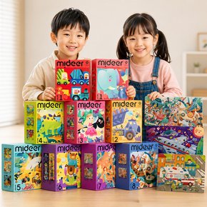퍼즐 어린이 유아 레벨업 단계별 보관가방 그림 퍼즐 선물세트 LEVEL4 _아기의 하루