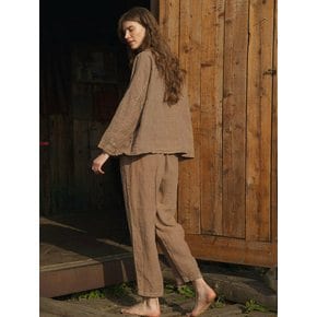 Linen Natural Dyed Baggy Pants