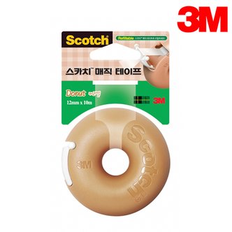 아이정 3M 매직테이프 도넛 카라멜 (12mmx10m)