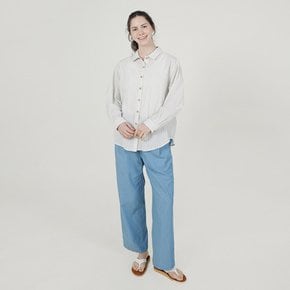 2차_올밴 와이드 팬츠 (데님텐셀) 블루 252501DBL