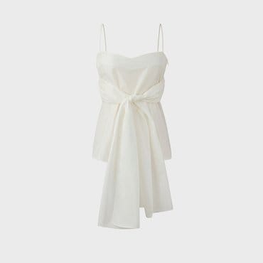 EENK Knotted Sleveless Top - White