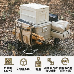 Naturehike 146 L 120 kg 4 공식 숍 캐리 왜건 지붕 첨부 대용량 내하중 경량 장물 대응 접는