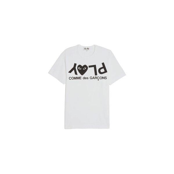 26SS 플레이 로고 티셔츠 화이트 AX-T068-051-1