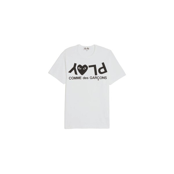 26SS 플레이 로고 티셔츠 화이트 AX-T068-051-1