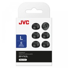 JVC 켄우드 JVC EP-FX2L-B 6팩 실리콘 블랙 블랙