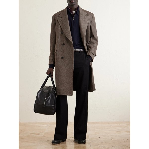 톰 스위니 더블브레스트 울 트윌 오버코트 46376663162899533