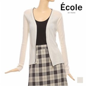 ECOLE 배색 슬림 가디건 F09WRB002Z_P086877178