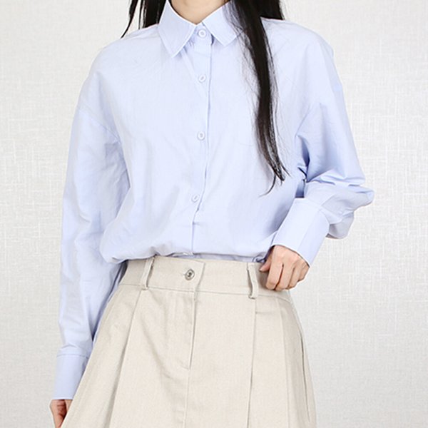 확대된 대표 파라노말샵 / 7색 무지 베이직 오버핏 롱 셔츠 남방 (파라노말샵)