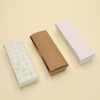  이지포장 한줄 김밥 도시락 흰색 무지 600개 종이 포장 트레이 상자