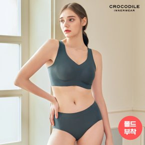 [크로커다일] 감탄 보정브라+팬티 2종세트 블루그린 CDW3P07_T