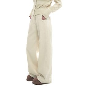 Corduroy Banding Pants 004 - Swan