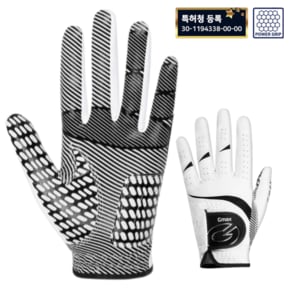 스파이더 남성 여성 왼손 연습용 필드용 합피 극세사 실리콘 기능성 논슬립 파워그립 골프장갑
