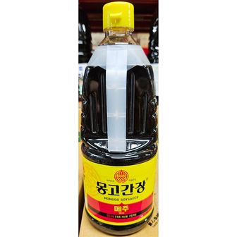 제이큐 몽고식품 메주콩간장 메주간장 양조간장 고추 1.5L X6