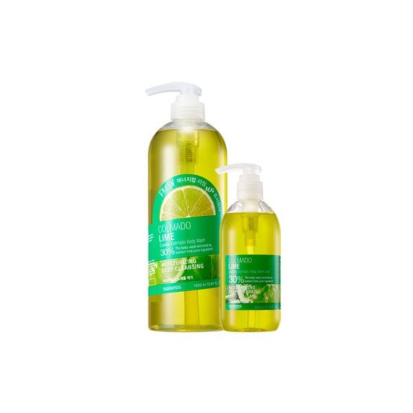 [2개 구성] 수아비스 꼴마도 라임 바디워시 증량 패키지 (1000ml + 300ml)