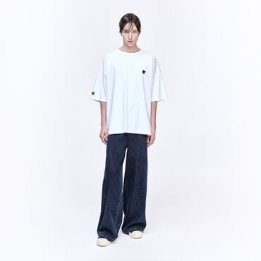 송지오 지제로 팬서 커브컷 티셔츠 화이트 SH3TS819WH