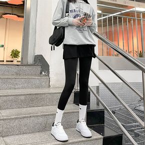 여자스커트 레이어드 이너스커트 페이크 레깅스 힙커버